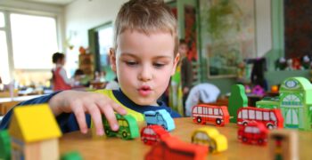 child in kindergarten